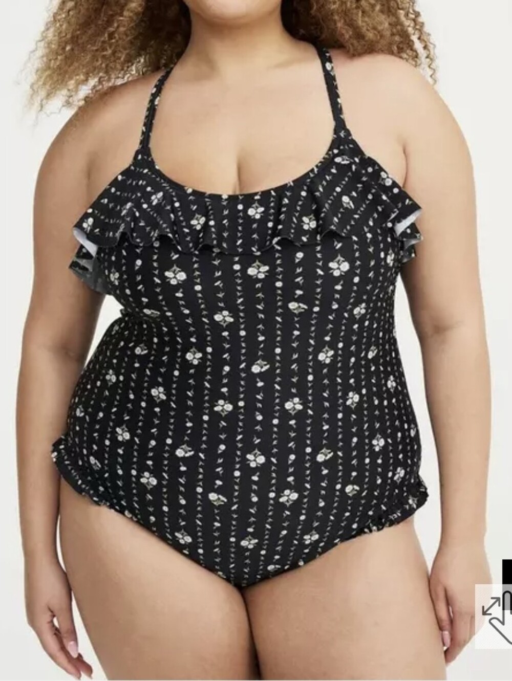 torrid Wireless Ruffle One-Piece Swimsuit